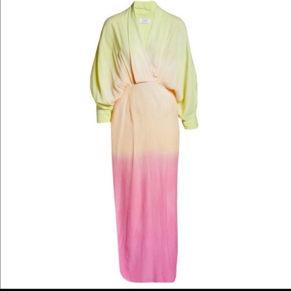NWOTS S/W/F revolve draped sunset ombre dress - Picture 5 of 11